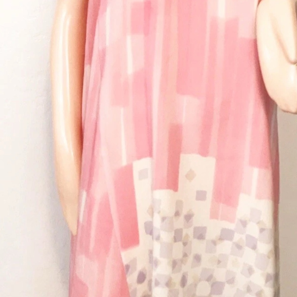 Anthropology Maeve Elegant Pink One-Shoulder Dress size 10 - Picture 2 of 4